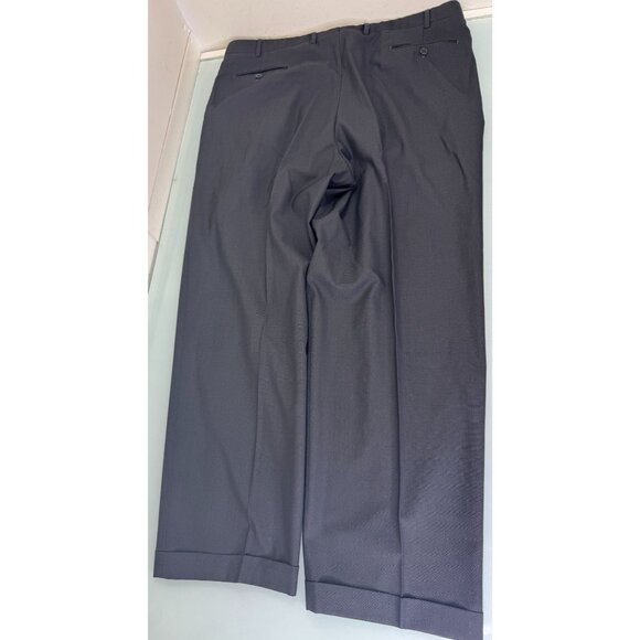 Armani Collezioni Mens 2 Piece Suit 46L Blazer 40X30 Pants Black 3 Button - Picture 16 of 16